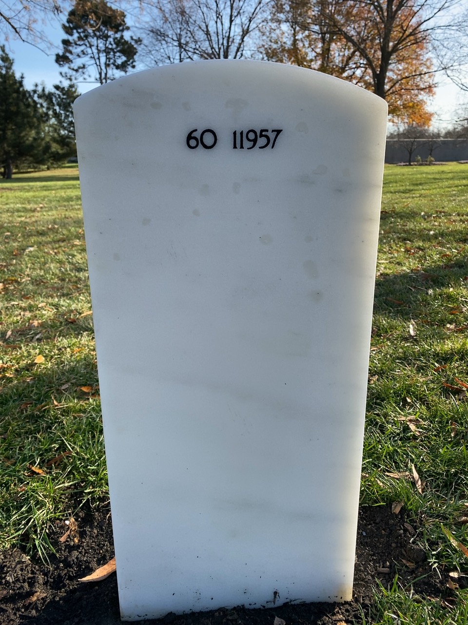 Back of headstone — Nicole Leeann Gee