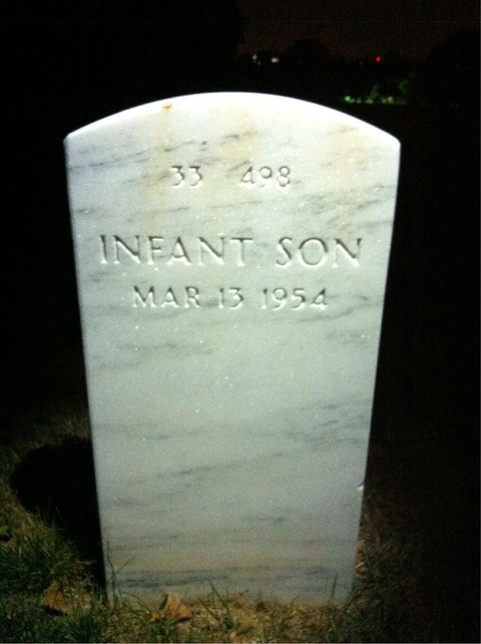 Back of headstone — Louis Condore