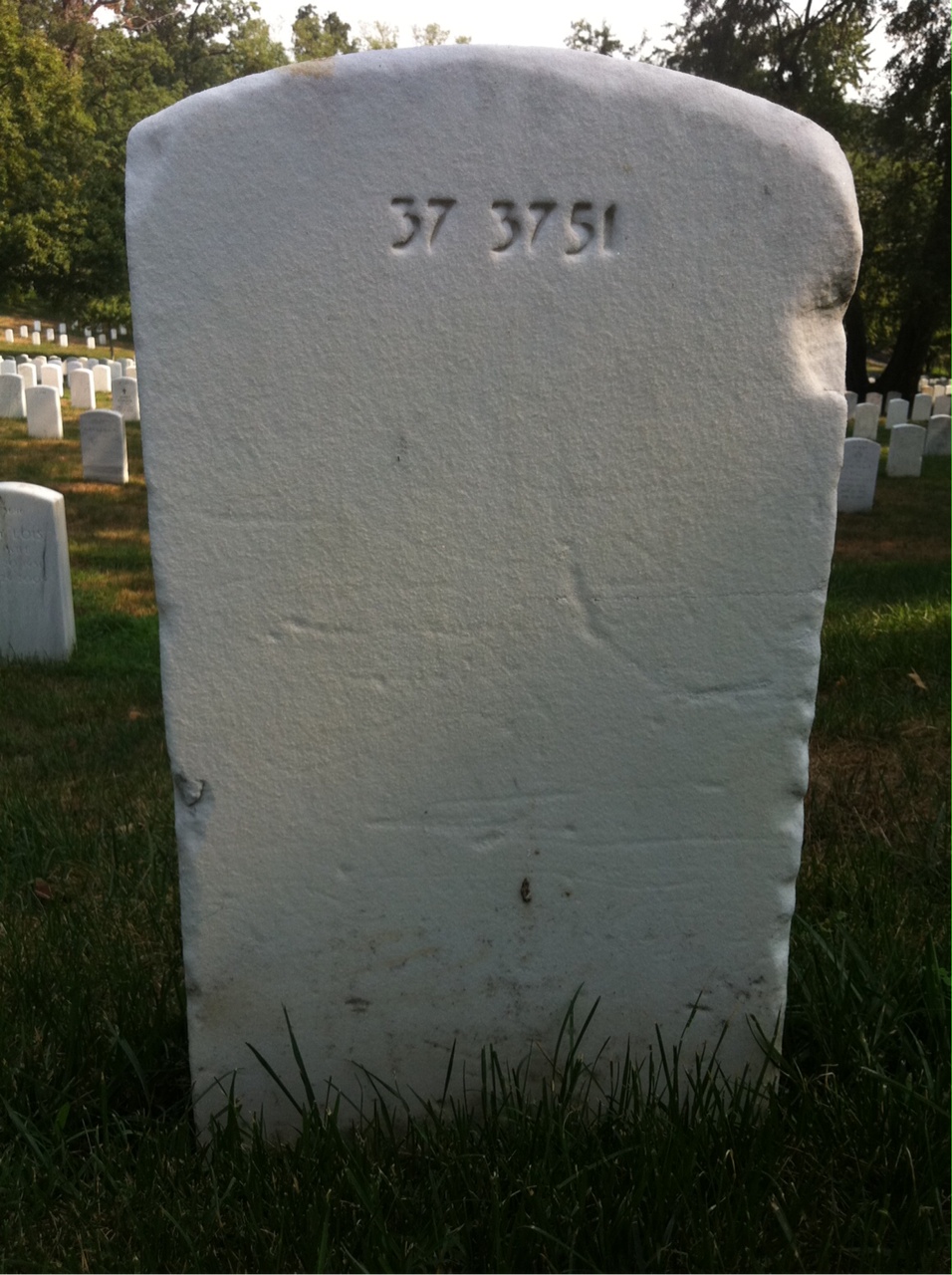 Back of headstone — Homer Mcintyre