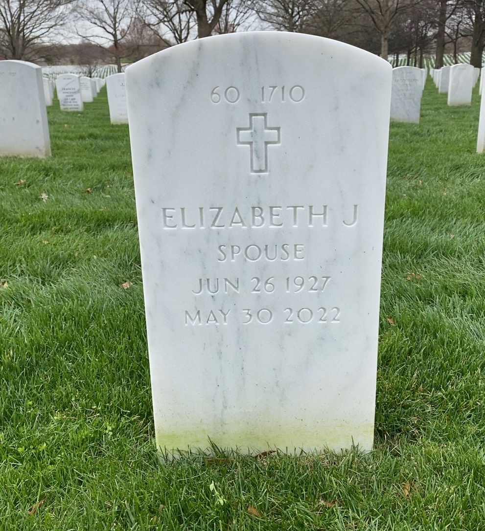 Back of headstone — Arthur Beer