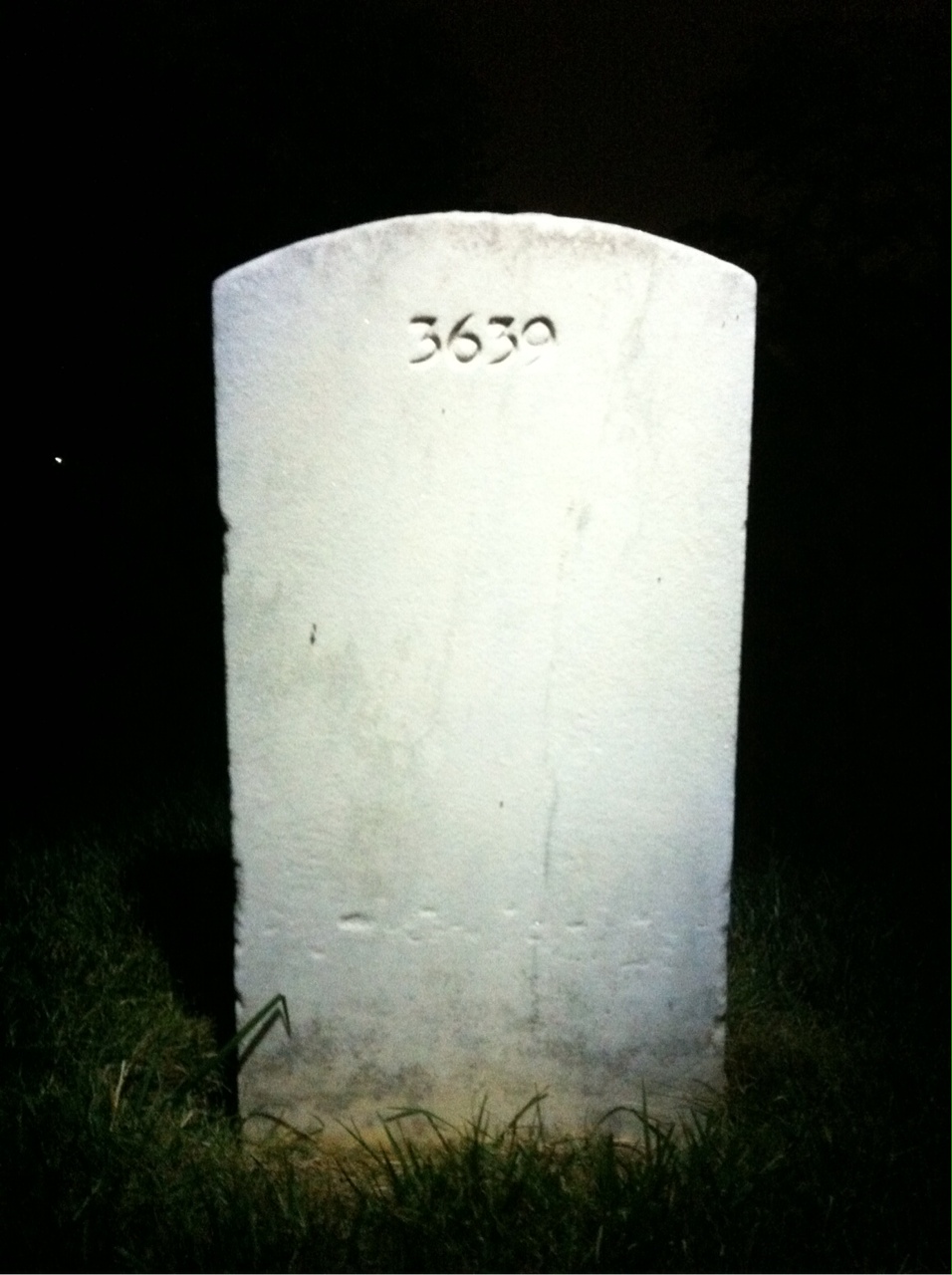 Back of headstone — Bruce Anderson