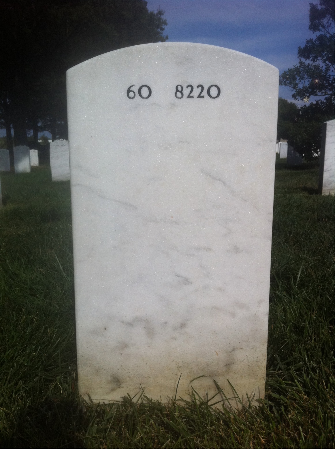 Back of headstone — William Allers