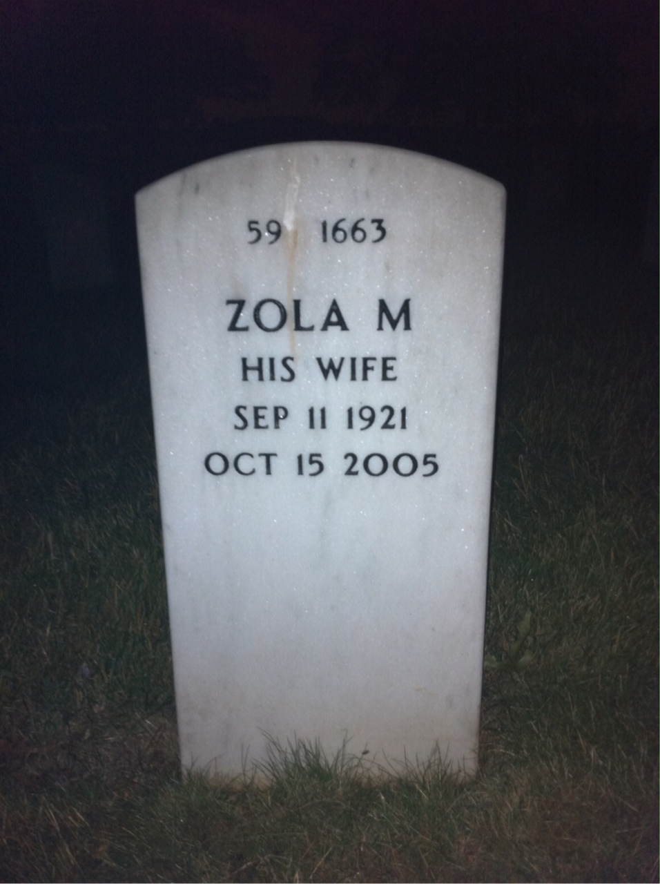 Back of headstone — Jens Rygh
