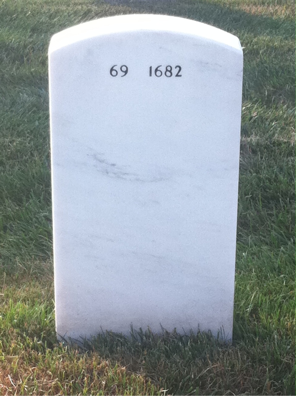 Back of headstone — Paul Stephens