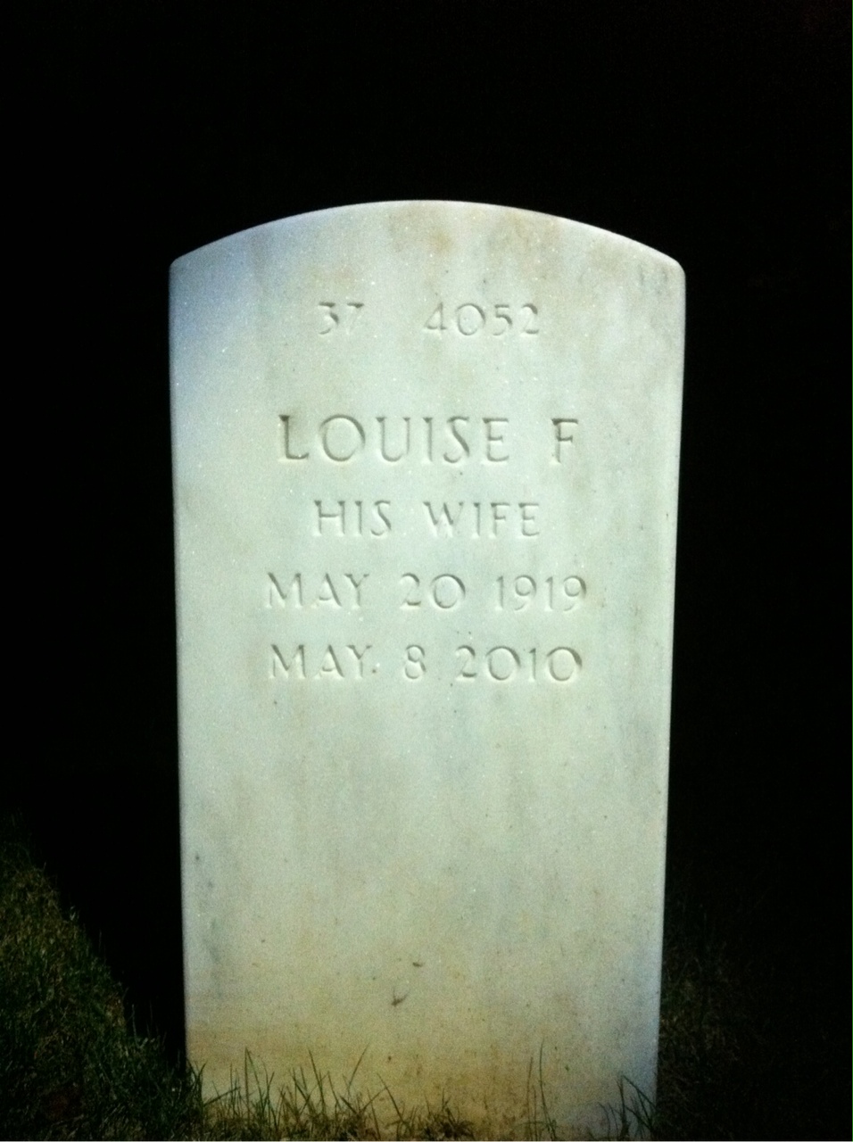 Back of headstone — Joseph Montwill