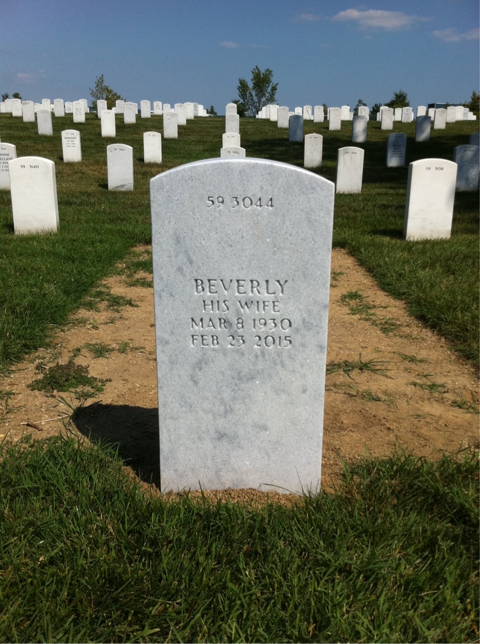 Back of headstone — Joseph Nowlan