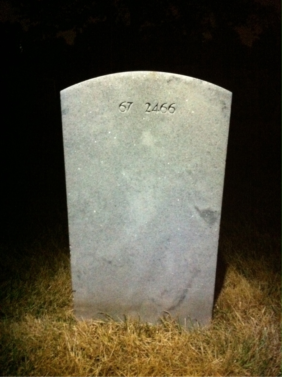Back of headstone — Daniel Almeter