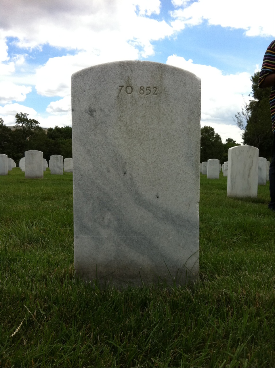 Back of headstone — Carl Mills