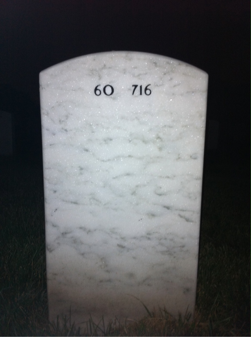Back of headstone — John Spruell
