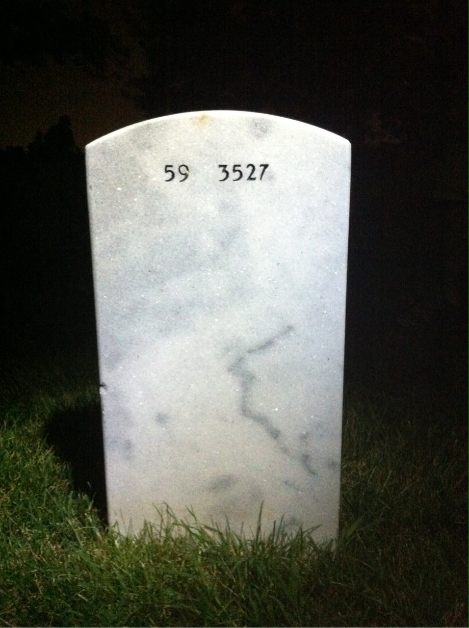 Back of headstone — Stanley Nagot