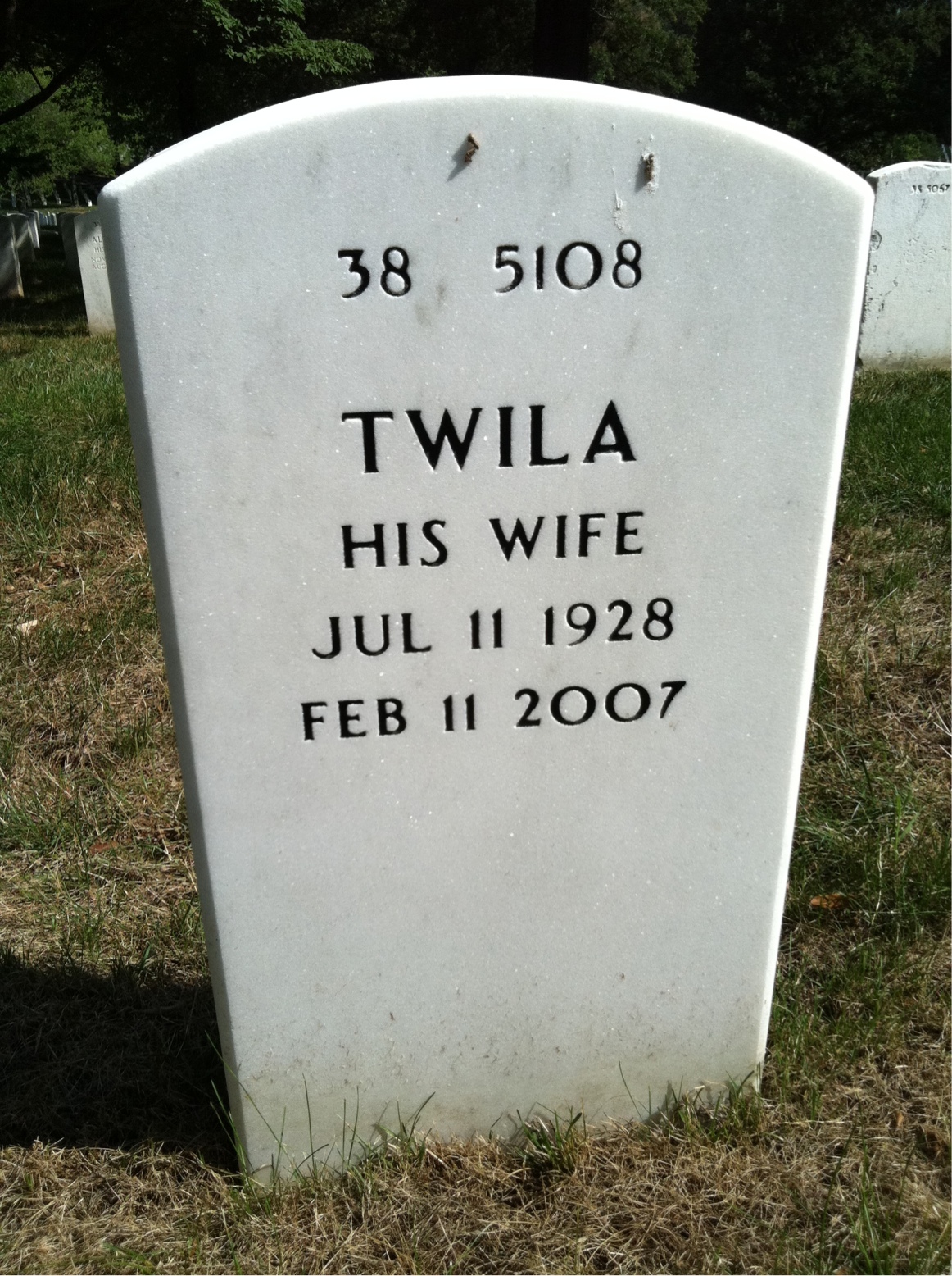 Back of headstone — Peter Morgus