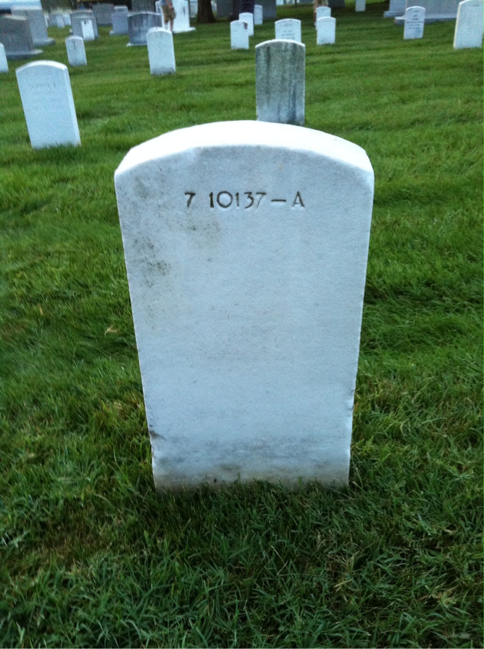 Back of headstone — Catherine Morris