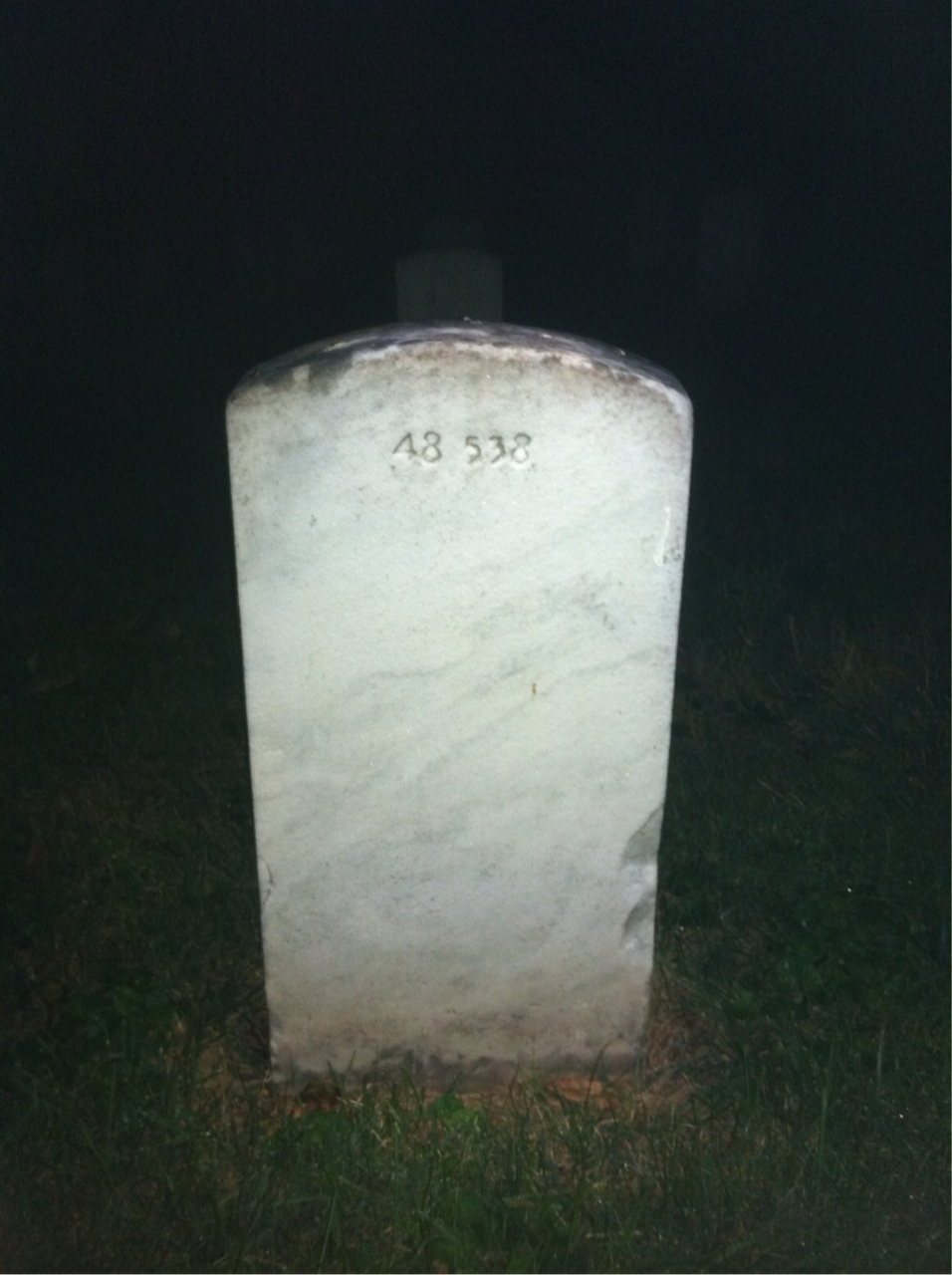 Back of headstone — Alfred Croft