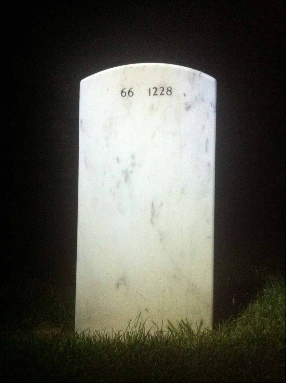 Back of headstone — Robert Layton