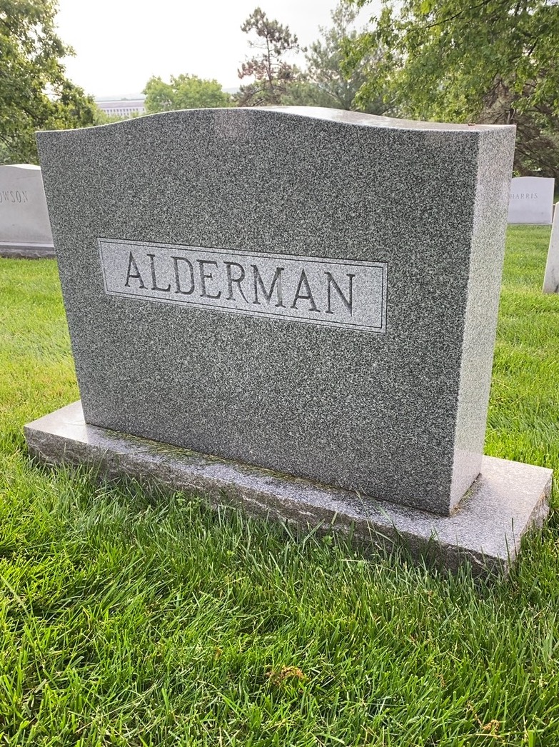 Back of headstone — Craig Alderman