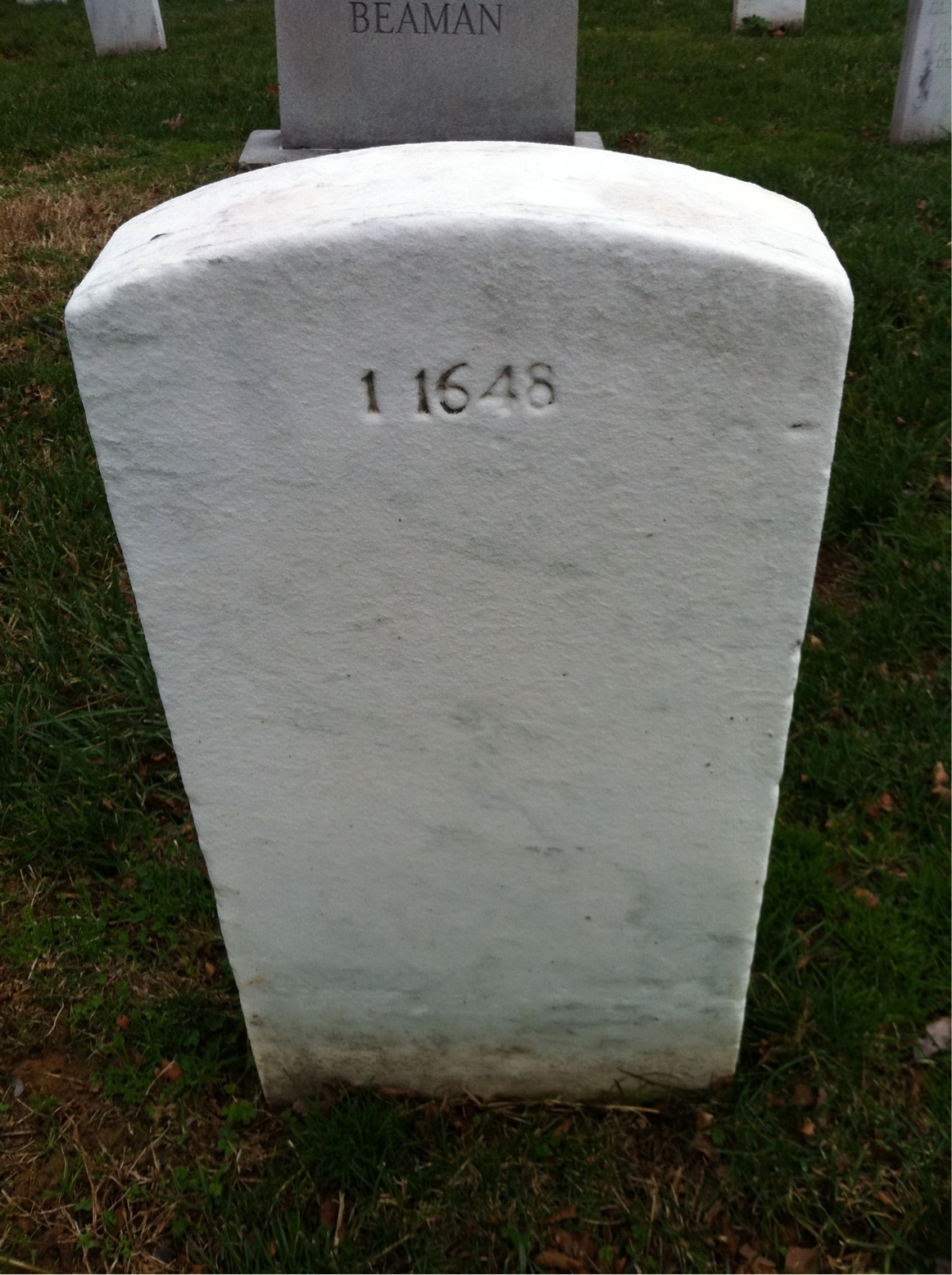 Back of headstone — R Bailey
