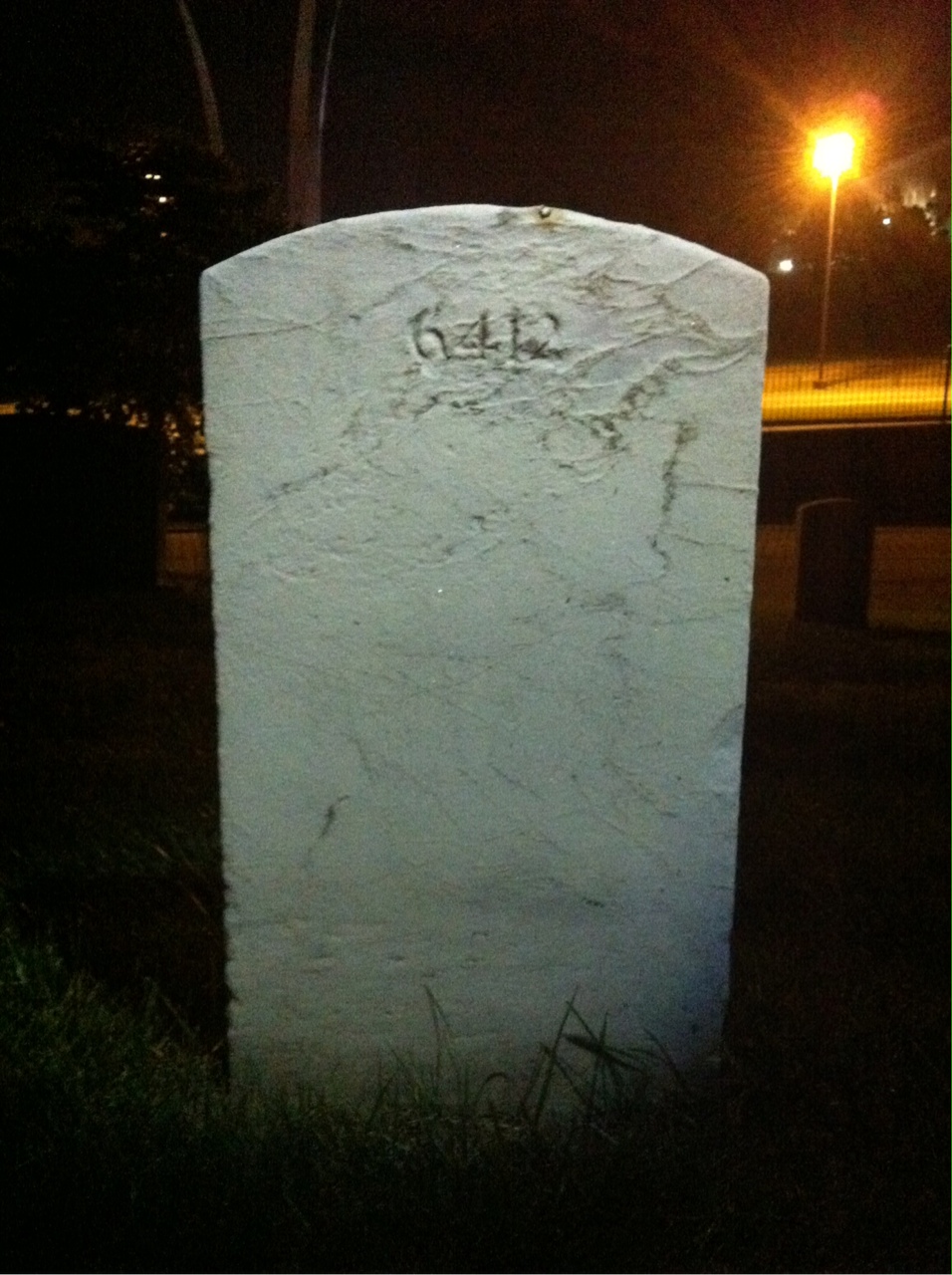Back of headstone — William Mosher
