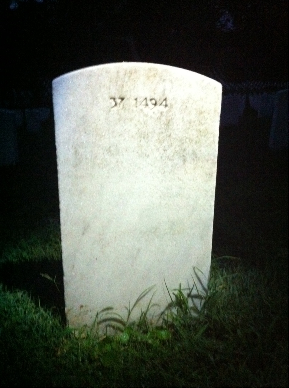 Back of headstone — Florence Munson