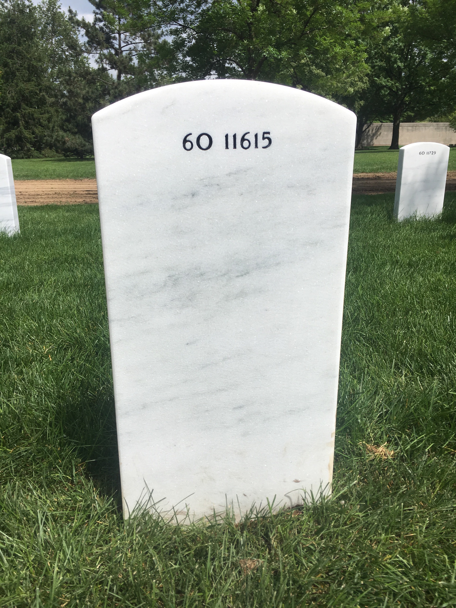 Back of headstone — Joshua Lorencz