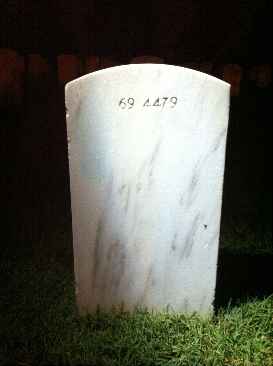 Back of headstone — John Munford