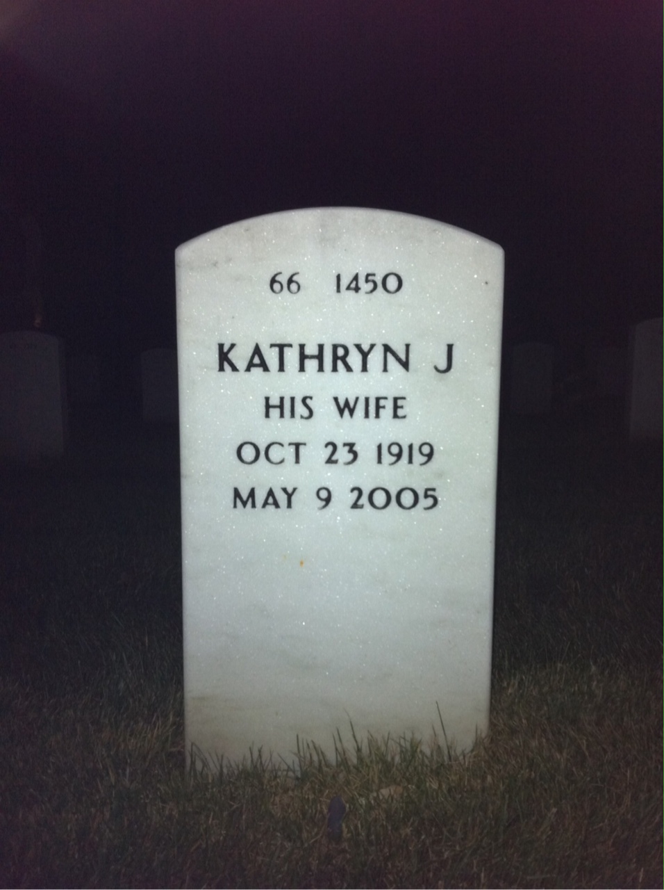 Back of headstone — J Etheridge