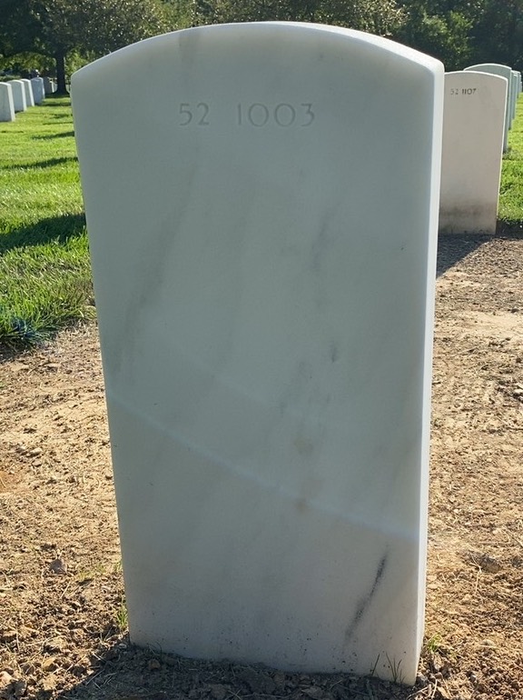 Back of headstone — Manuel Arismendi