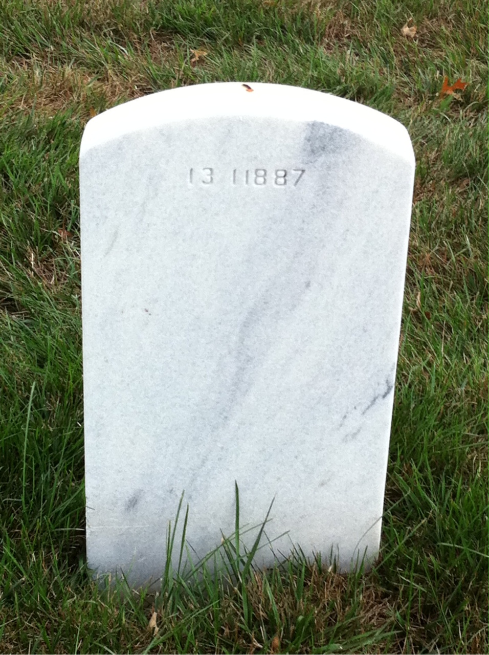 Back of headstone — Peter Bedilion
