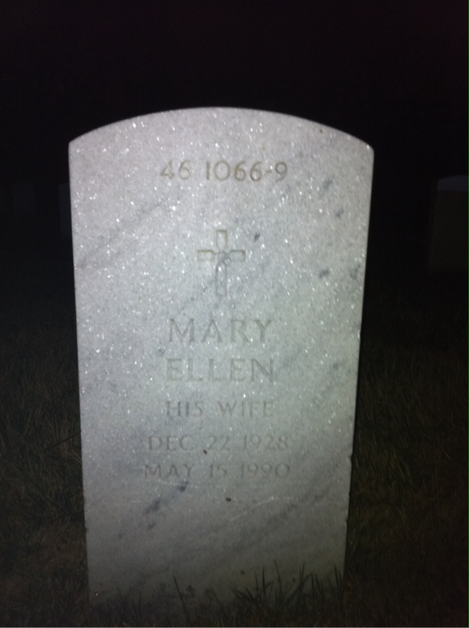 Back of headstone — Charles Bahm