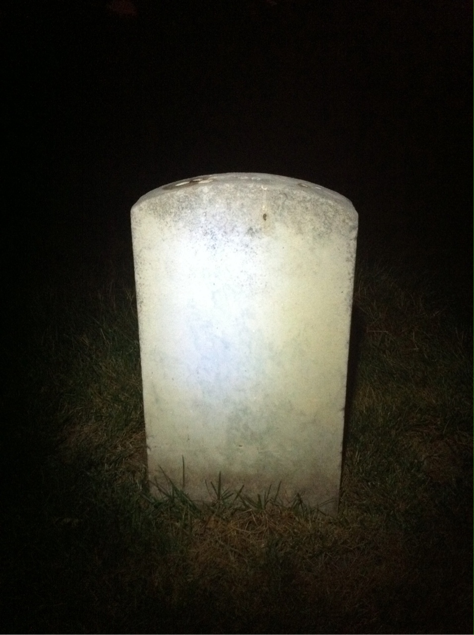 Back of headstone — William Morgan