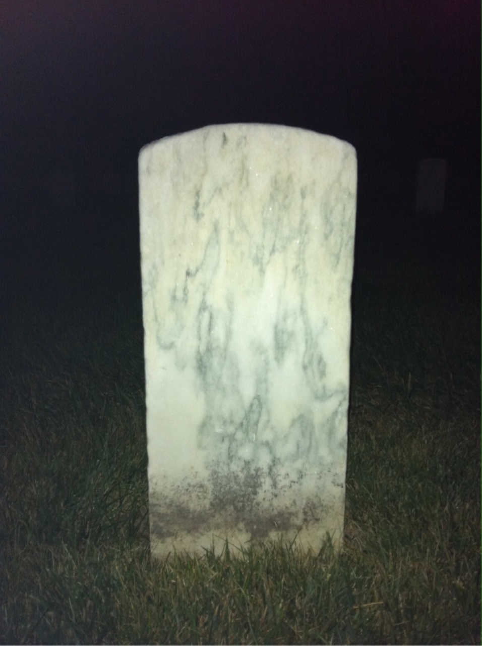 Back of headstone — H Archer