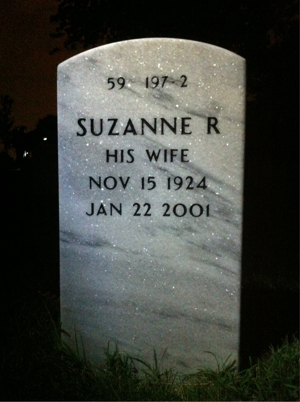 Back of headstone — Charles Priest
