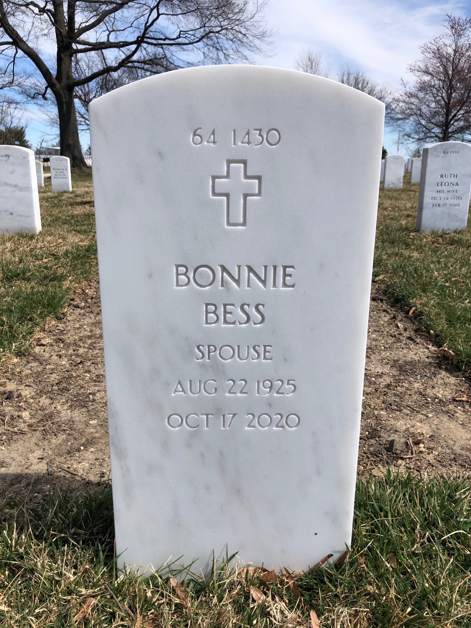 Back of headstone — Robert Beam