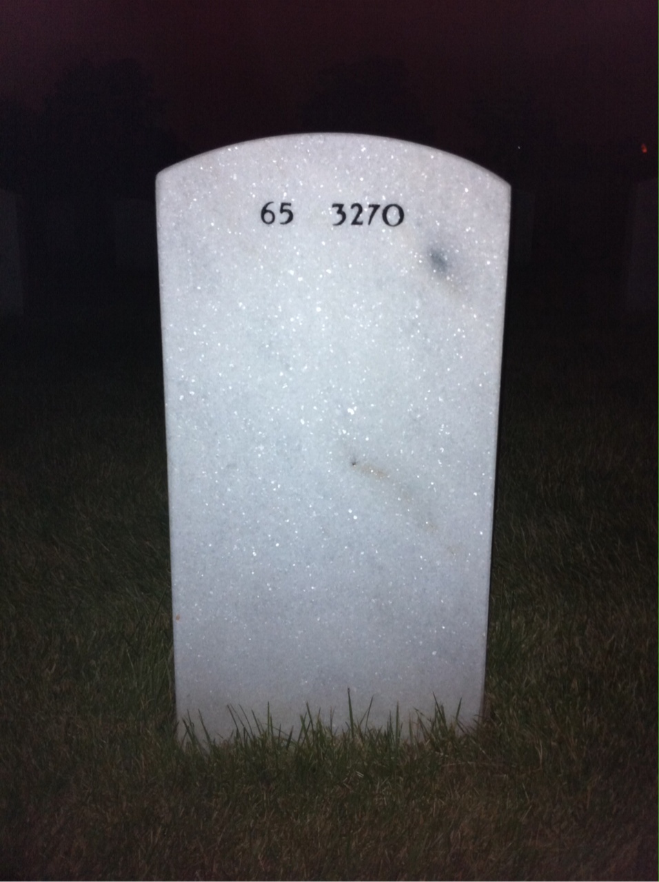 Back of headstone — William Morant