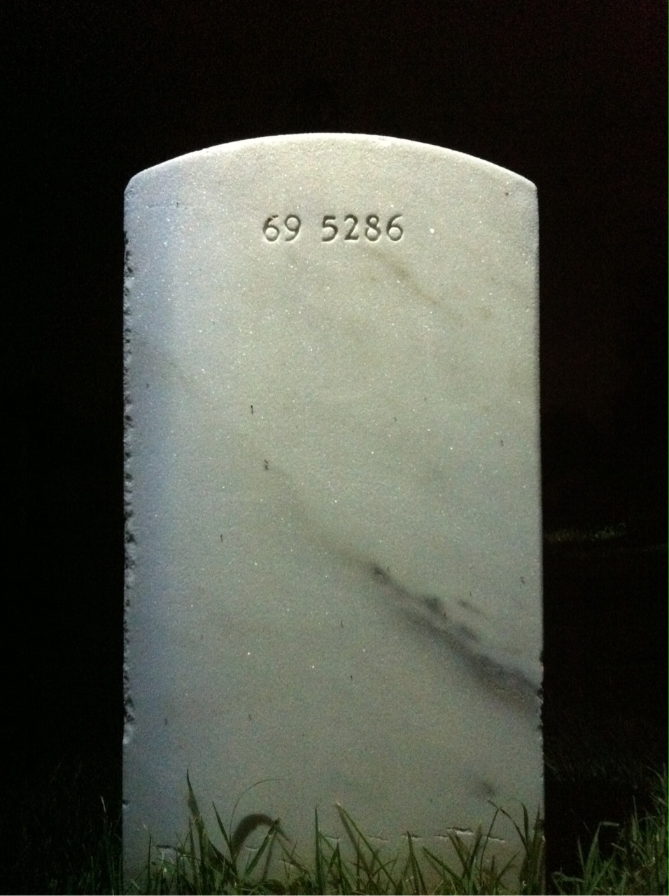 Back of headstone — Orville Crocker