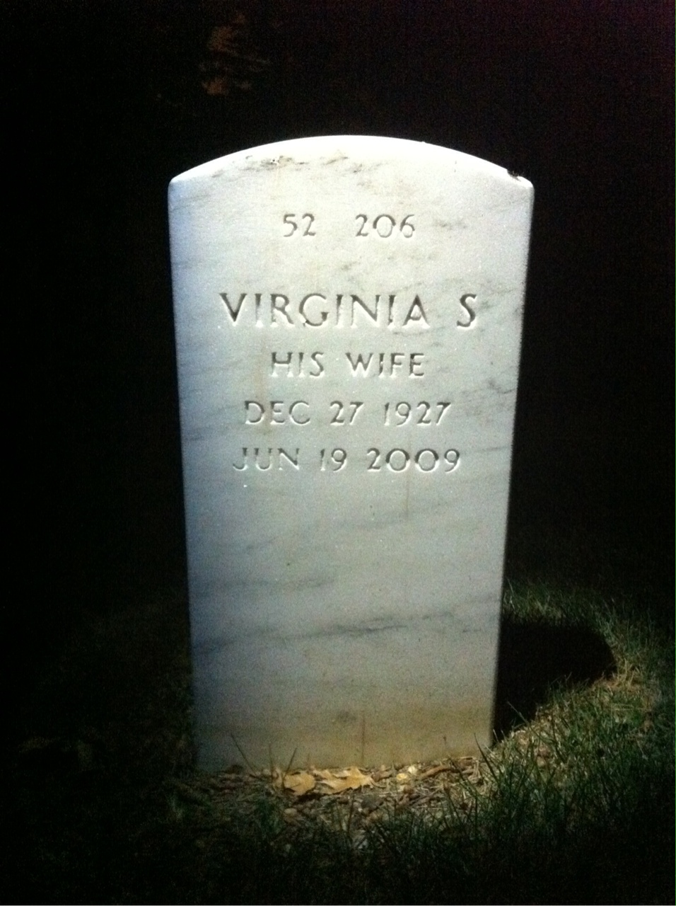 Back of headstone — Edwin Trinkle
