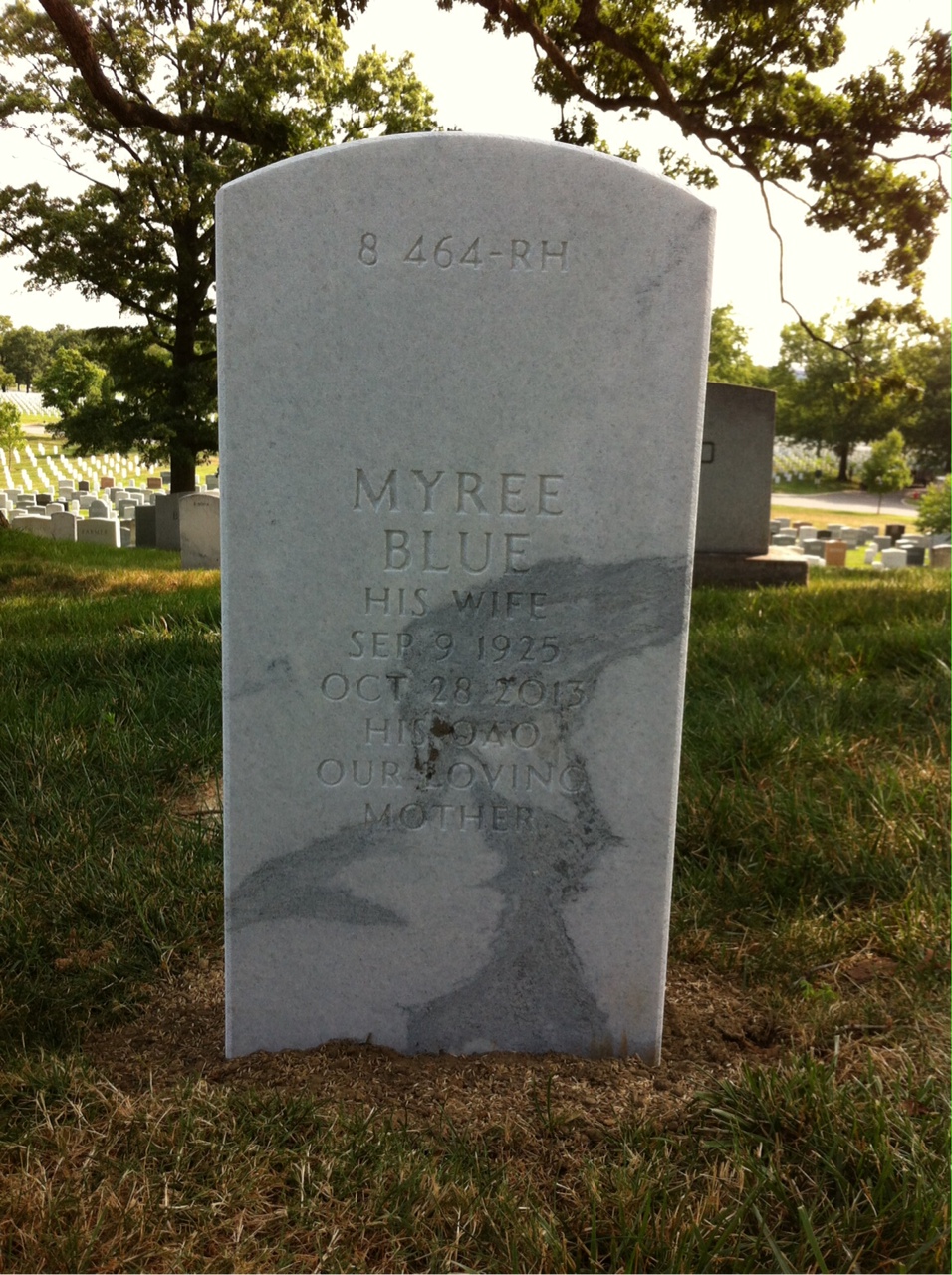 Back of headstone — Ragnwald Muller