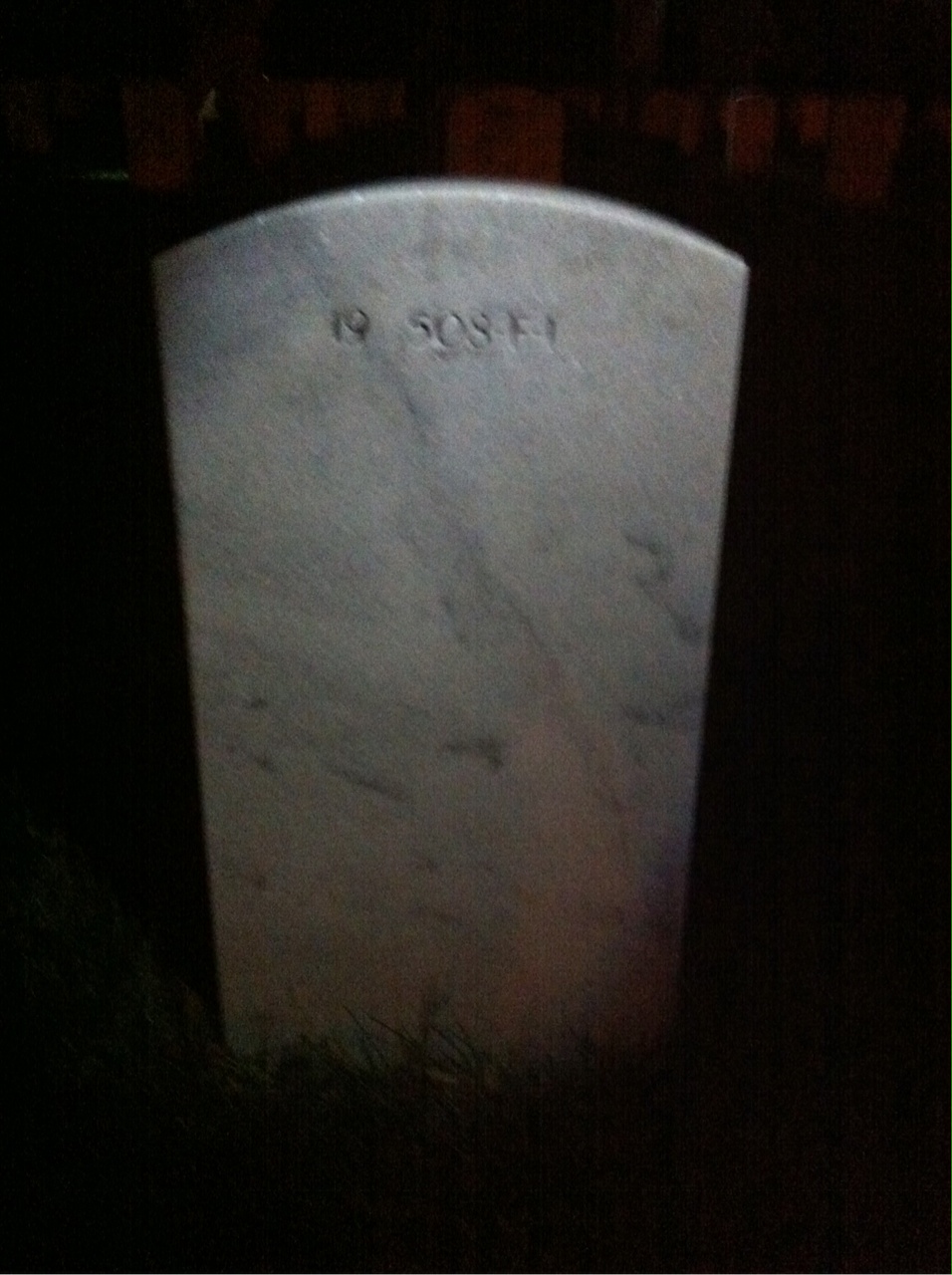 Back of headstone — Carl Moller