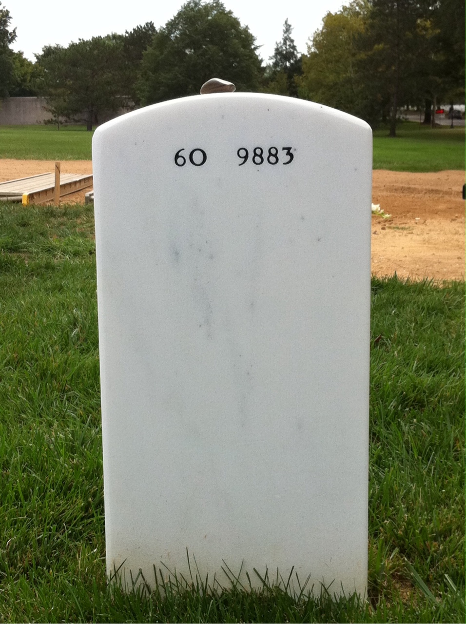 Back of headstone — Sean Ray Ferguson