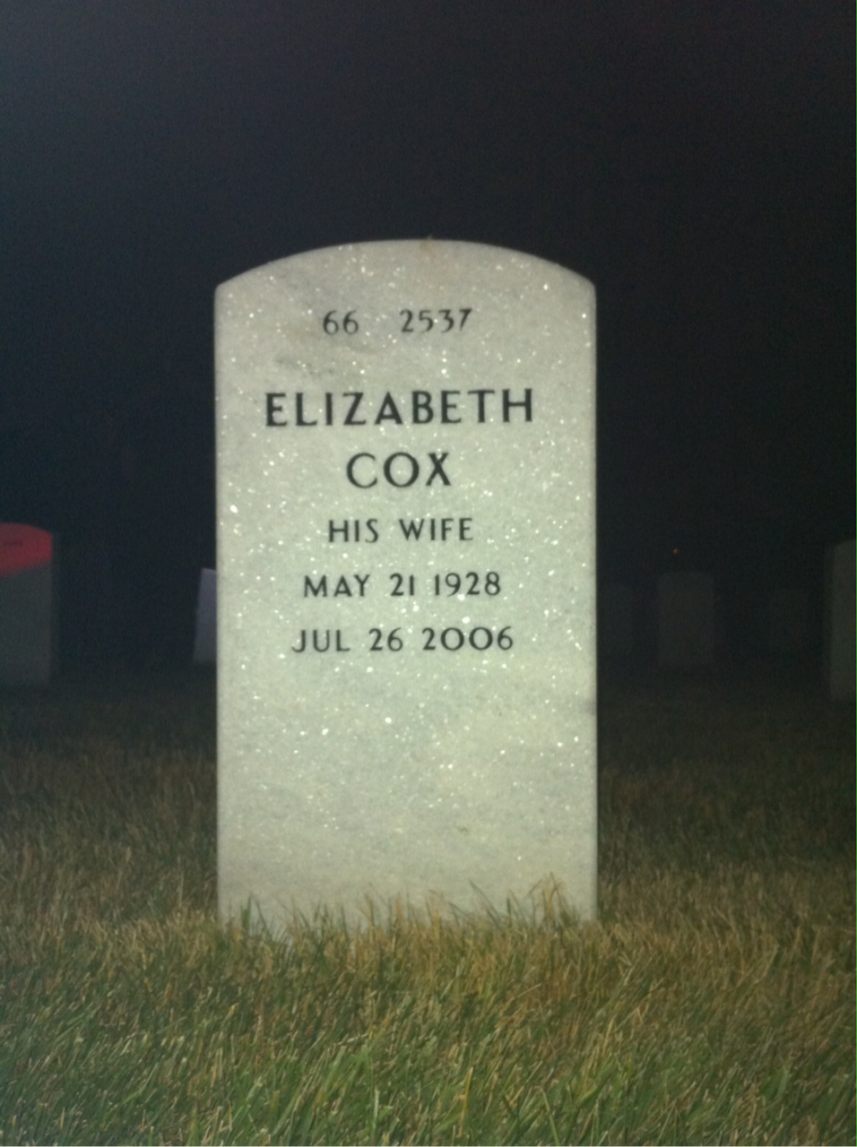 Back of headstone — Joseph Dufresne