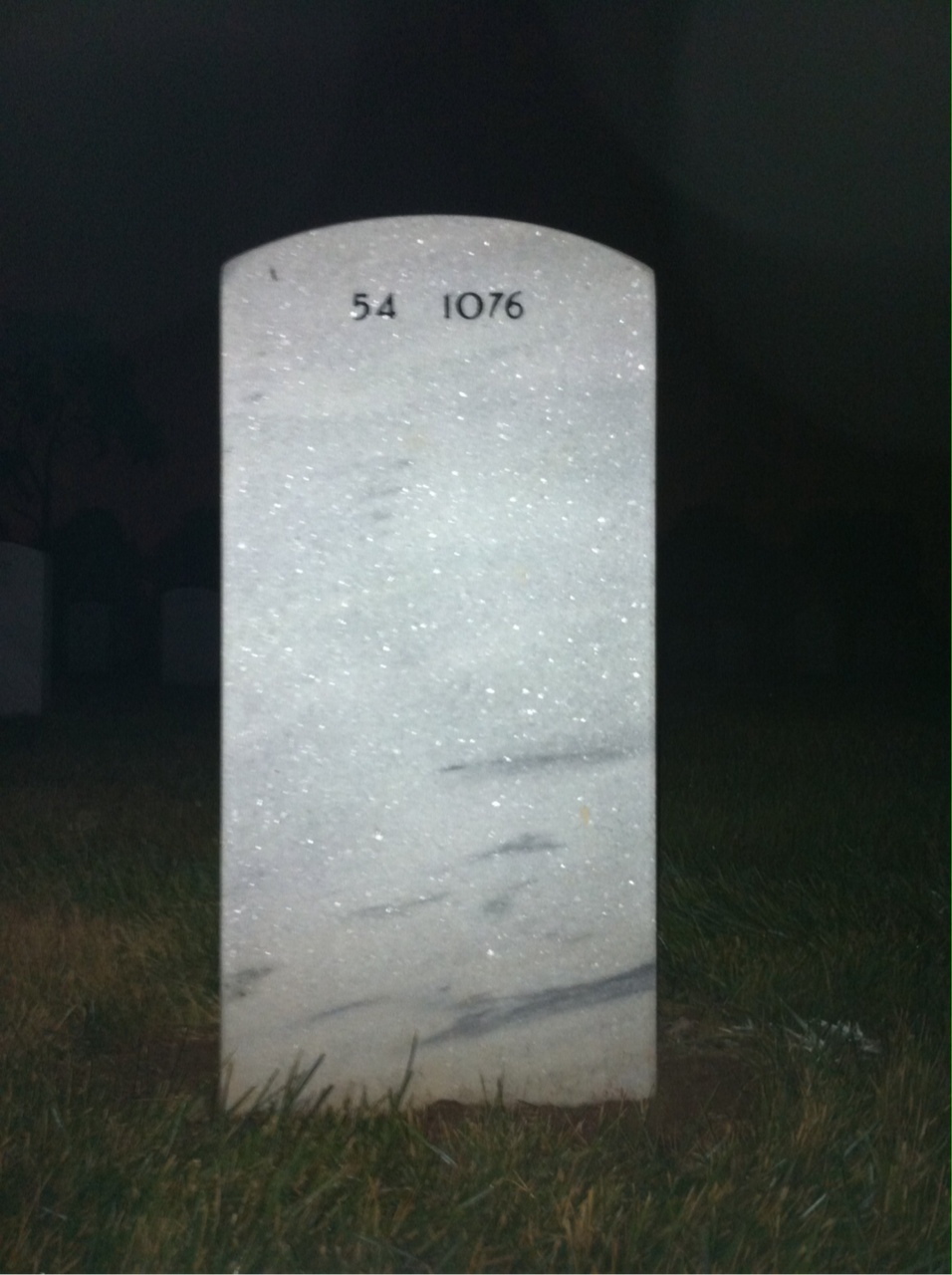 Back of headstone — Alfred Grimes