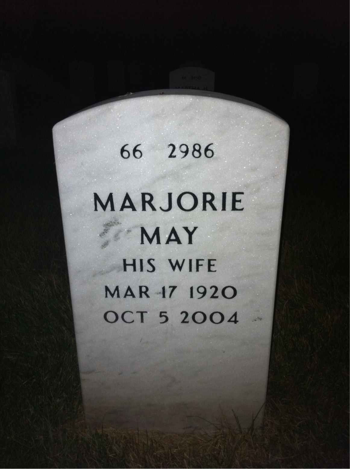 Back of headstone — Thomas Taimi