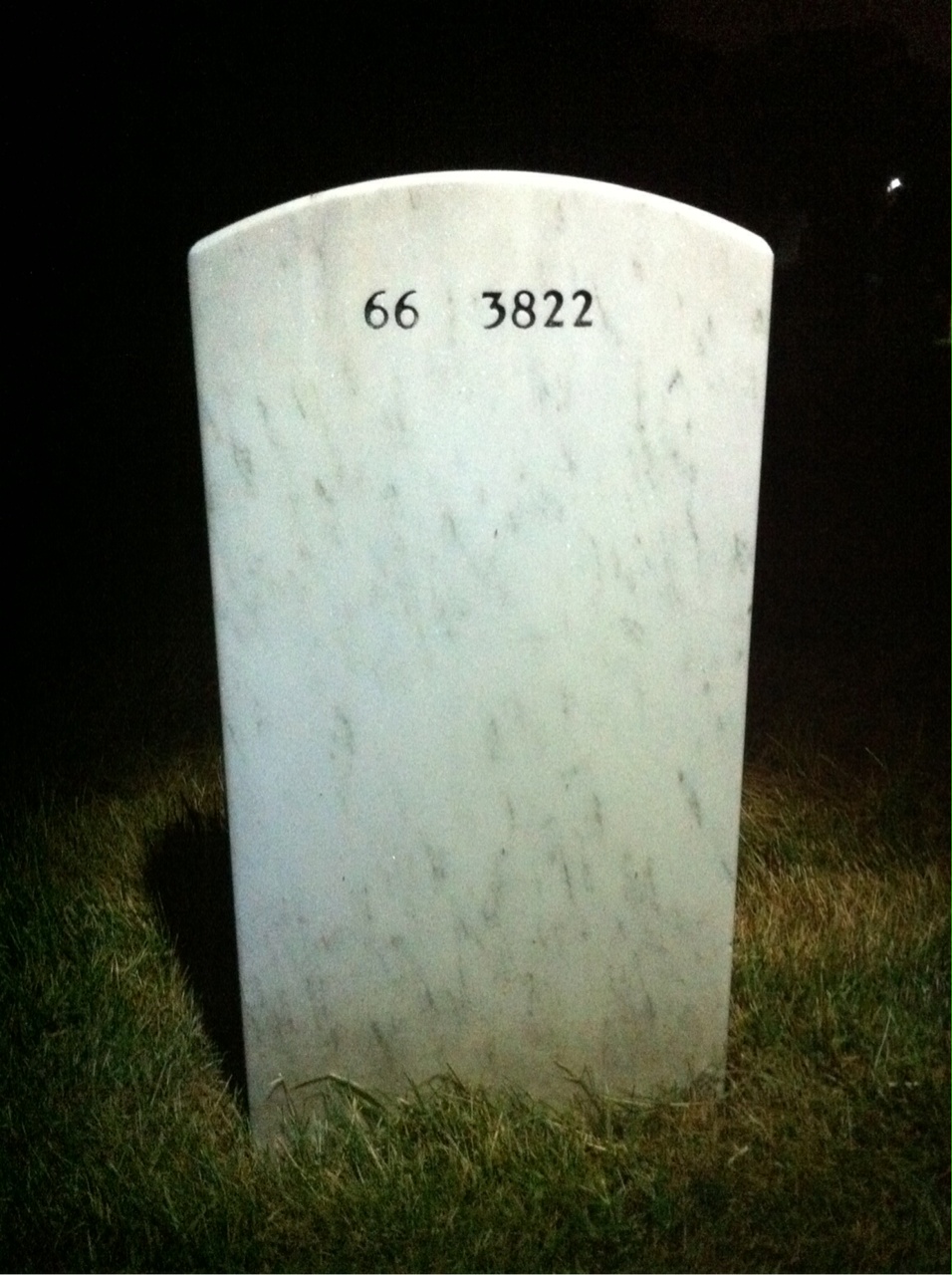 Back of headstone — Joseph Cassells