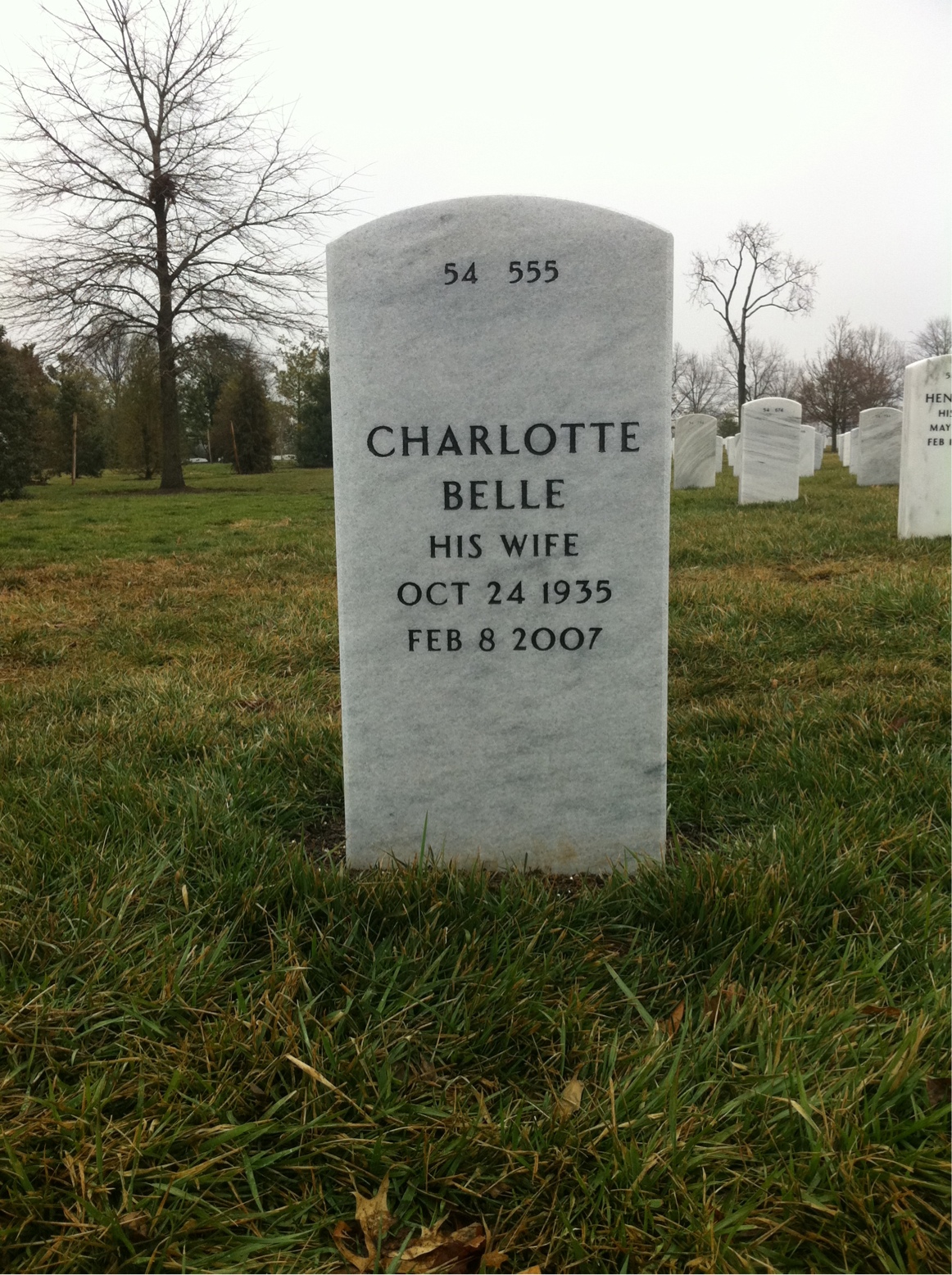 Back of headstone — Paul Wyers