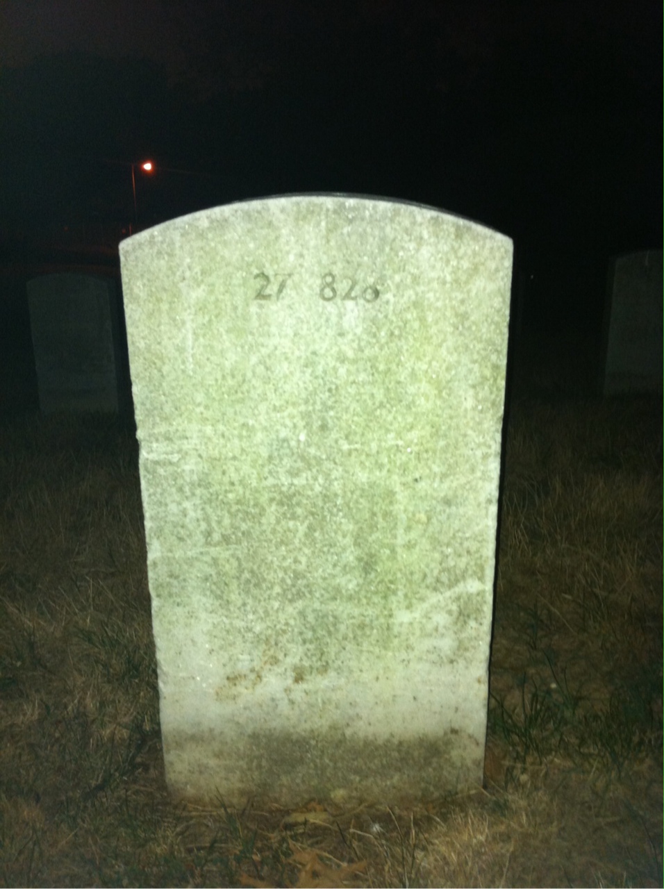 Back of headstone — William Mcnesbitt