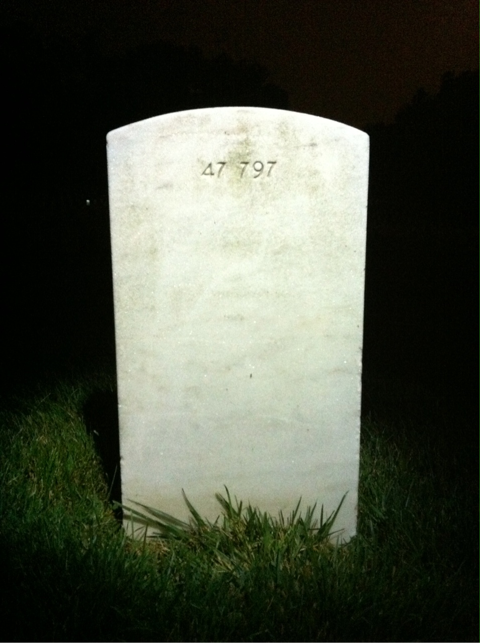 Back of headstone — Margaret Montgomery