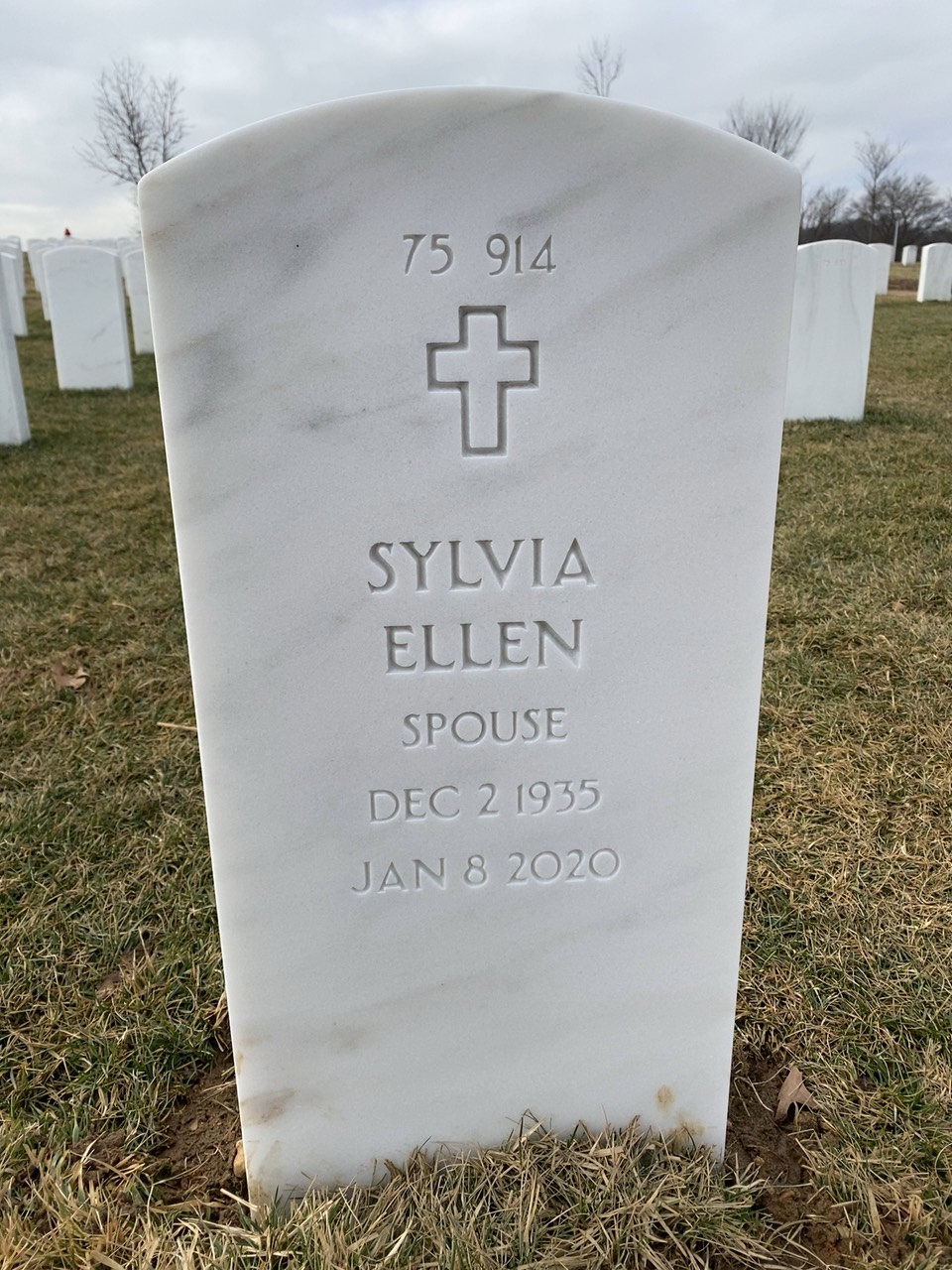 Back of headstone — Vernon Glenn Killian