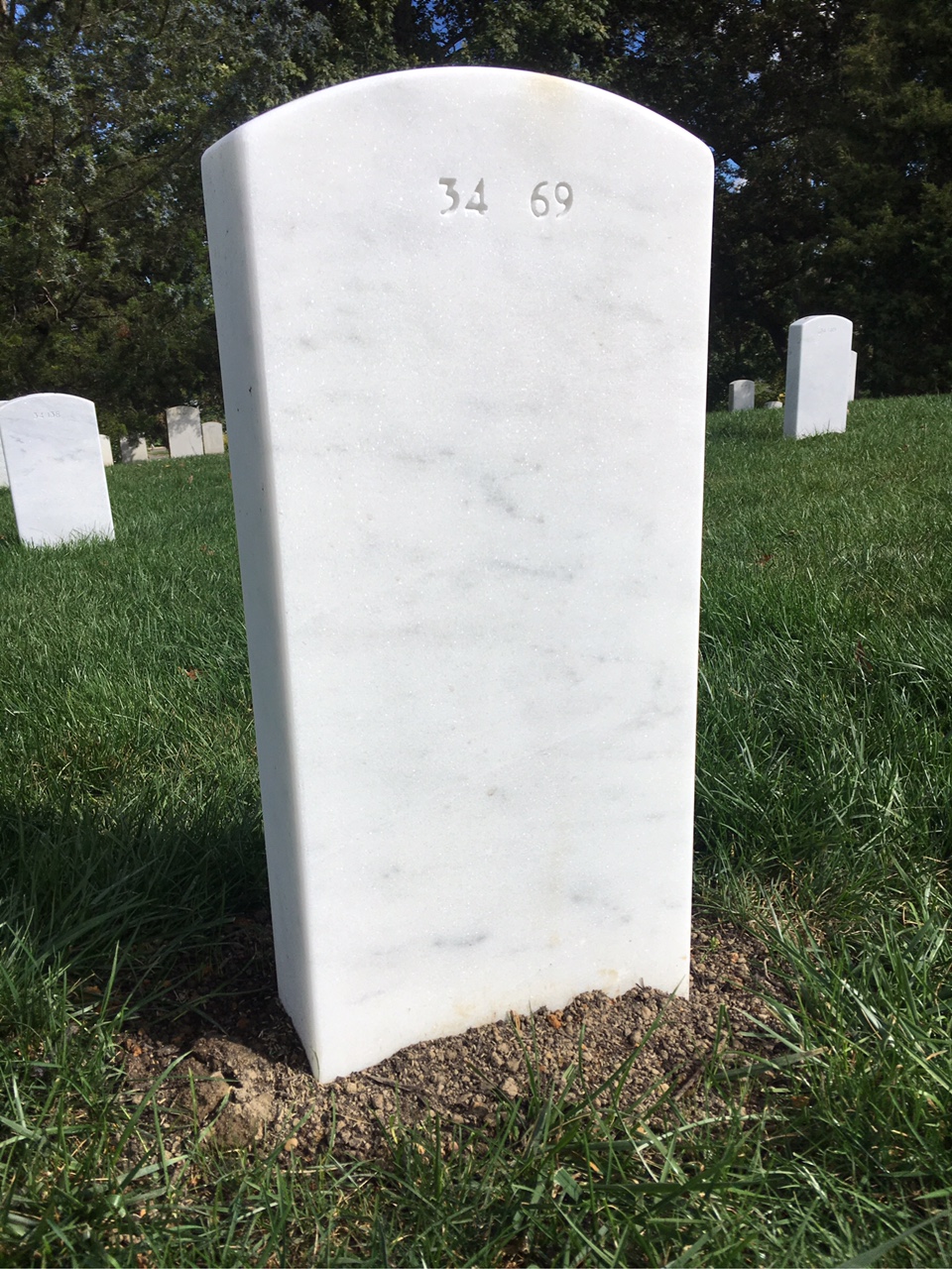 Back of headstone — Donald Midgette