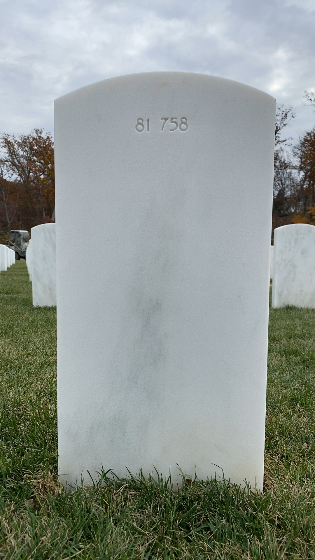 Back of headstone — Joe Allen