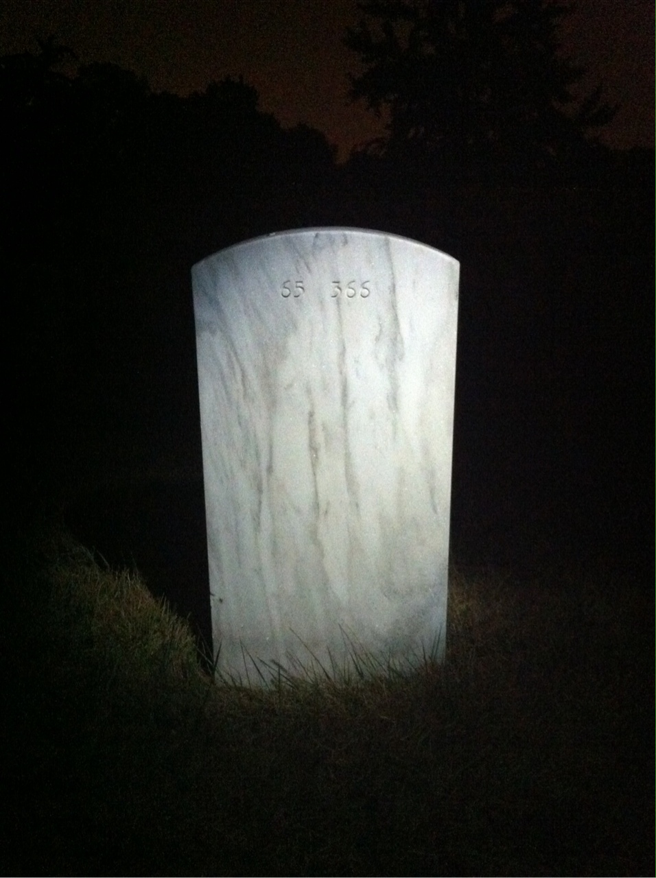 Back of headstone — Harry Akin
