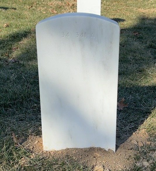 Back of headstone — Frederick L Smith